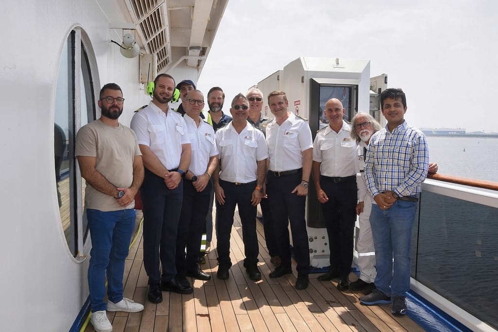 Carnival Pride team installs HullSkater