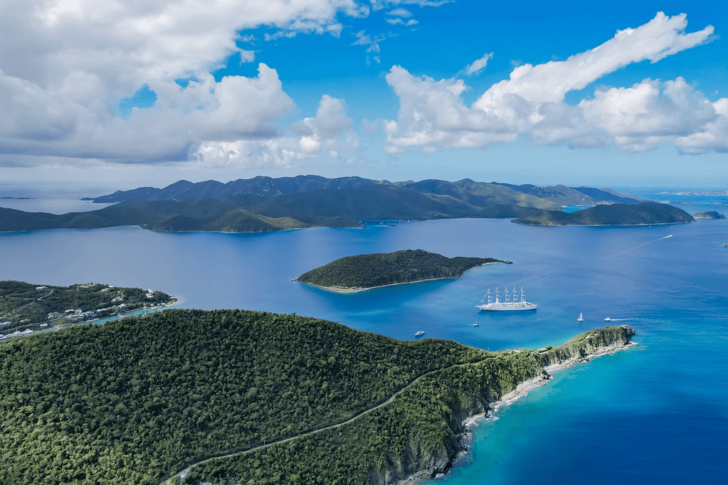 Windstar Cruises' Wind Surf in the Caribbean