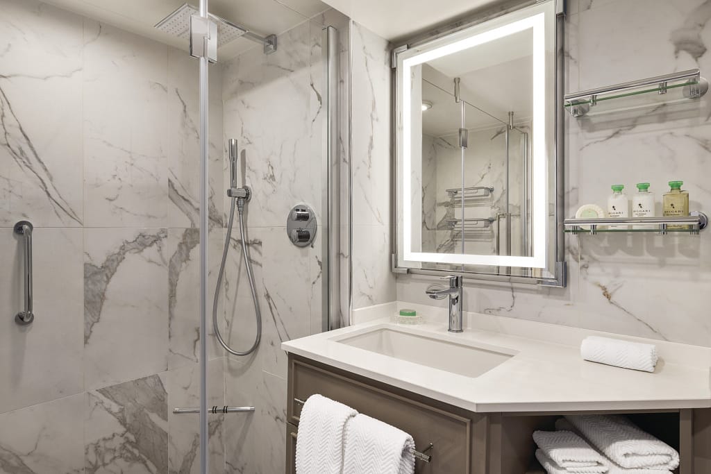 Oceania Marina Concierge Level Veranda Stateroom Bathroom