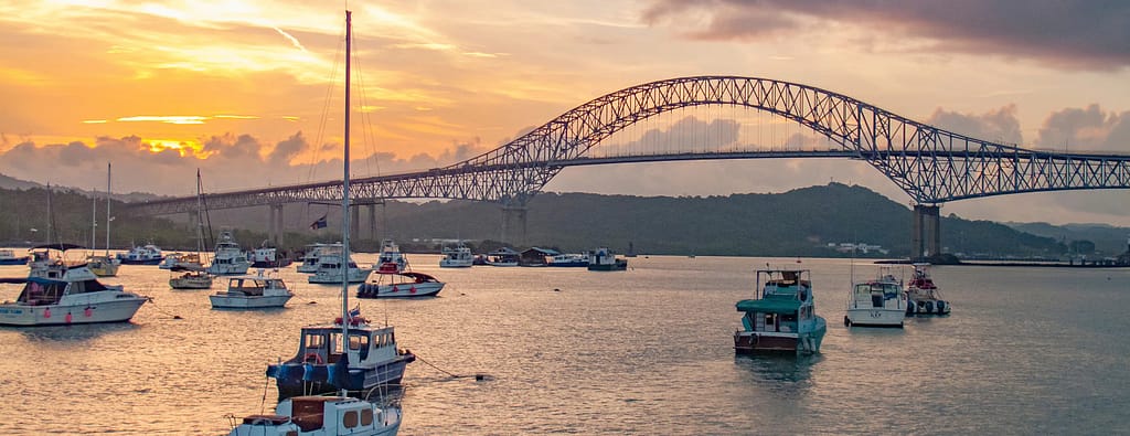 Exiting the Panama Canal at Balboa