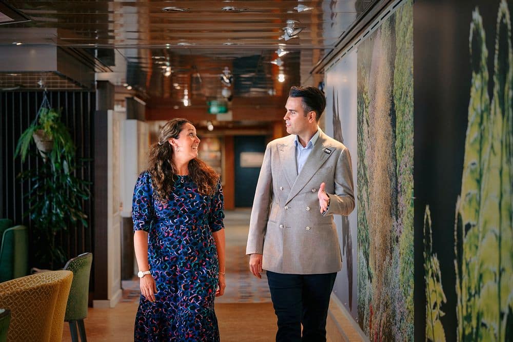 Samantha Stimpson, CEO of Fred. Olsen Cruise Lines and Ryan Stana, Chairman & CEO of RWS Global