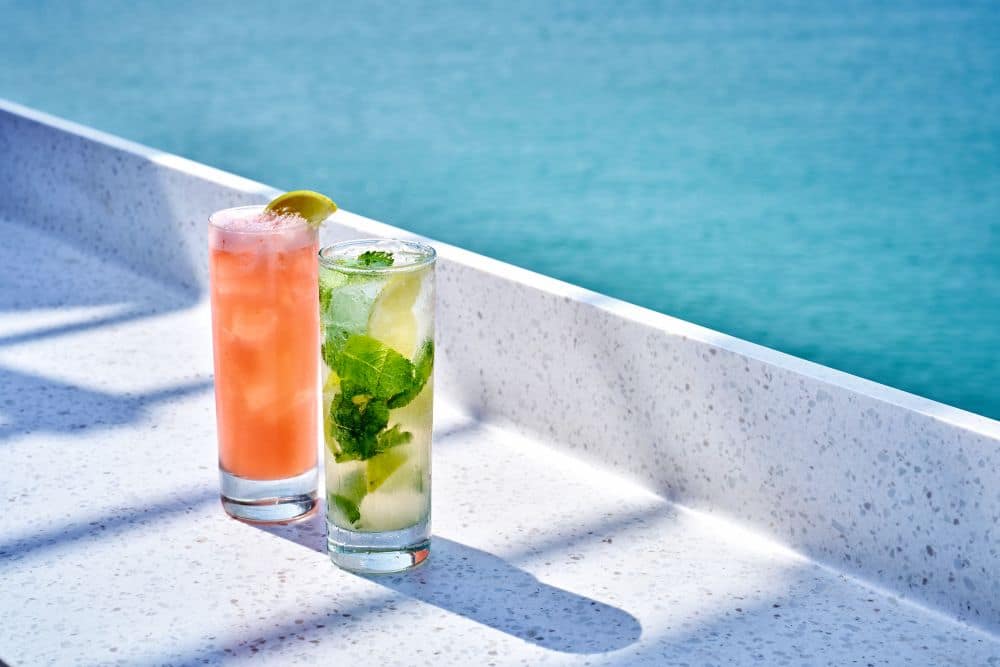 Marella Cruises Non Alcoholic Mocktails - Grapefruit Refresher and Nojito