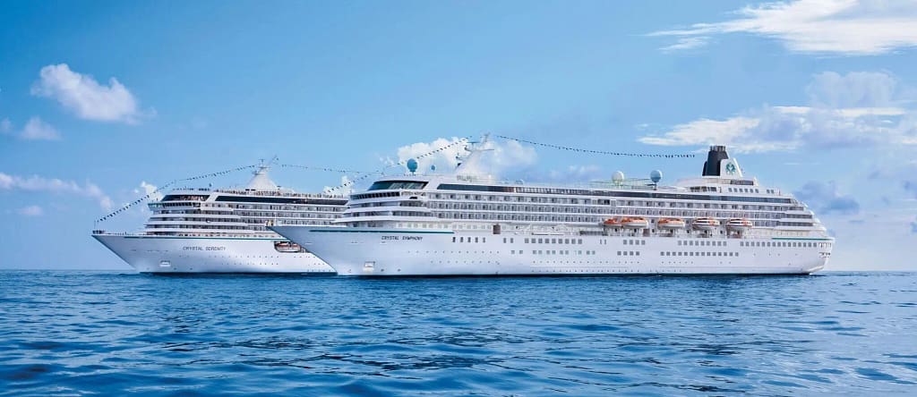 Crystal Serenity and Crystal Symphony © 2023 Crystal Cruises Ltd
