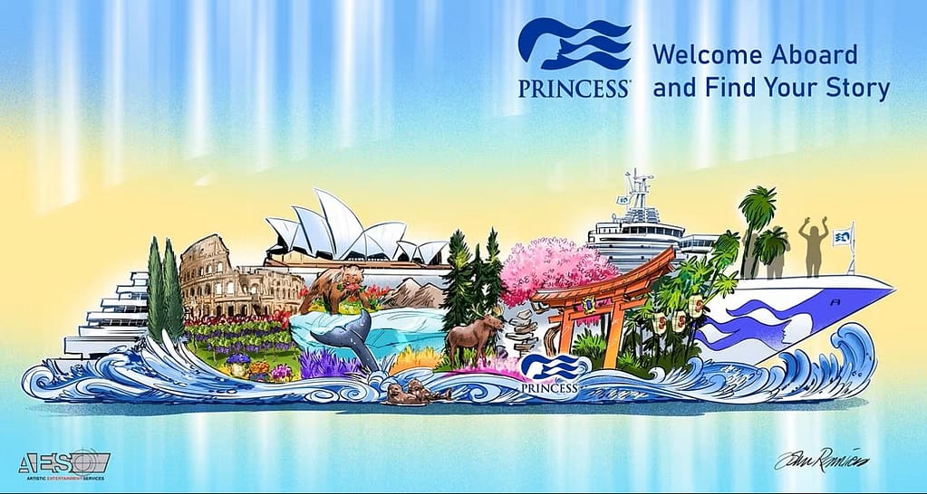 Princess Cruises Brings the Pasadena Tournament of Roses “Welcome” Theme to Life with a Destination-Inspired Float for America’s New Year Celebration