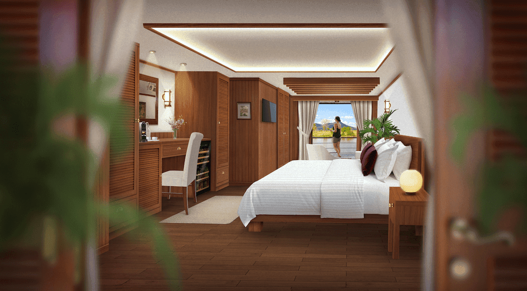 The RV Tonle Pandaw will be the most exclusive all-suite ship on the river