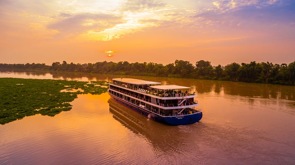 RV Indochine II on the Mekong River