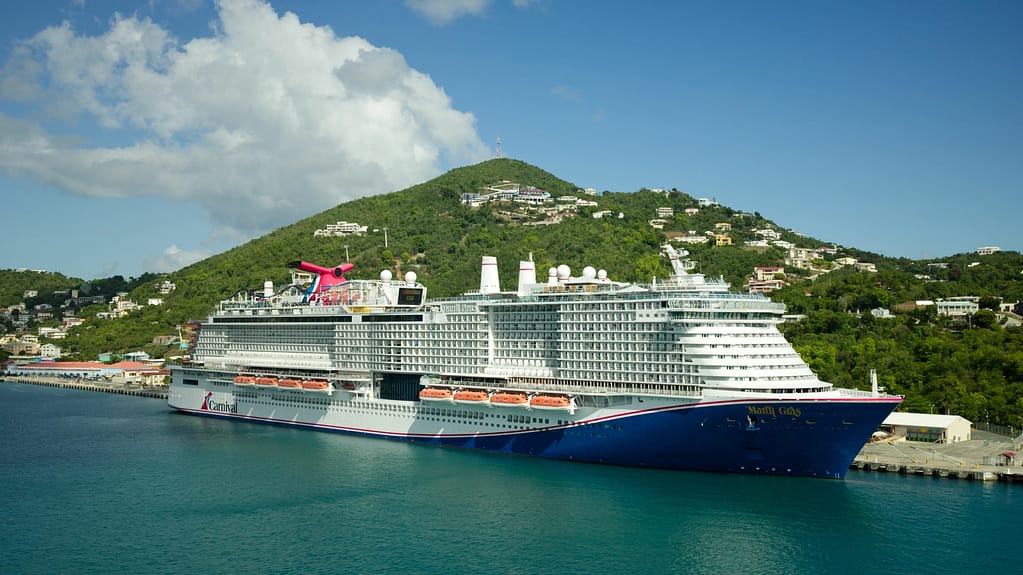 Carnival Cruise Lines' Mardi Gras in St Thomas, USVI