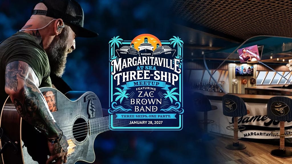 Margaritaville at Sea Cruise Line will make company history as Paradise, Islander and the line’s newest flagship, Beachcomber, come together in Nassau for the first time