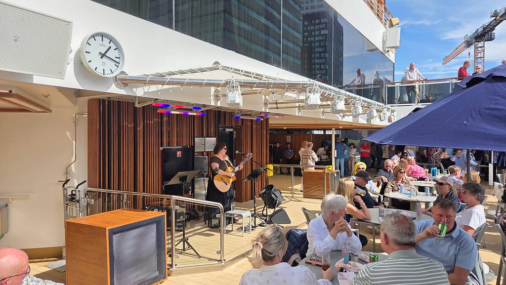 Holland America Line’s Rotterdam's Sea View Pool Stage