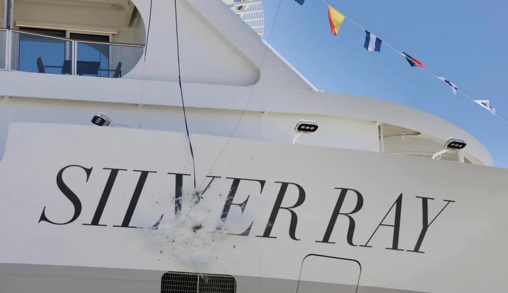 Silverseas' Silver Ray naming ceremony