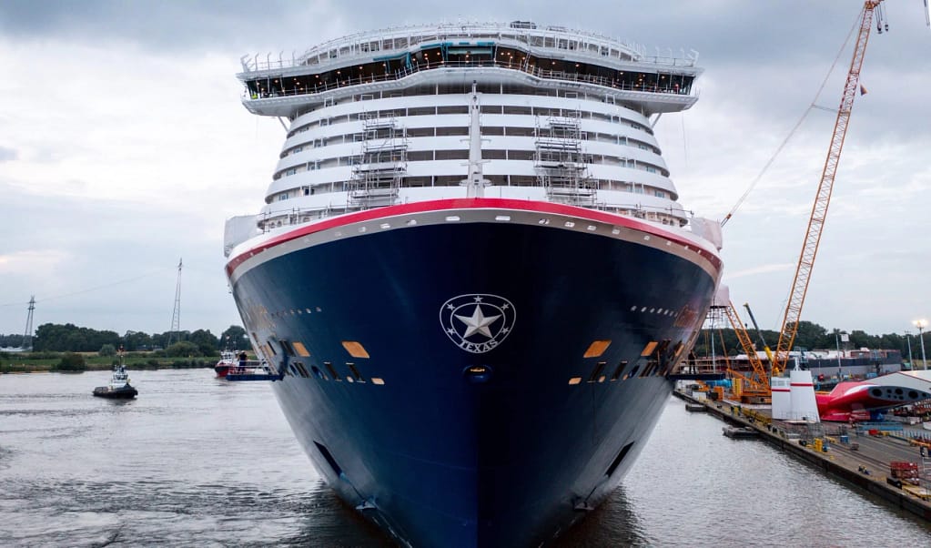 Carnival Cruise Line Jubilee Float Out - © 2023 Carnival Corporation. All Rights Reserved.