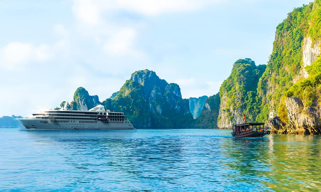 Windstars' Star Seeker in Halong Bay, Rendered Image