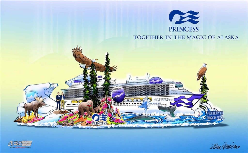 Stunning, Floral-Powered Float Showcases the Magic of Alaska in Advance of Star Princess West Coast Debut & Maiden Alaska Season