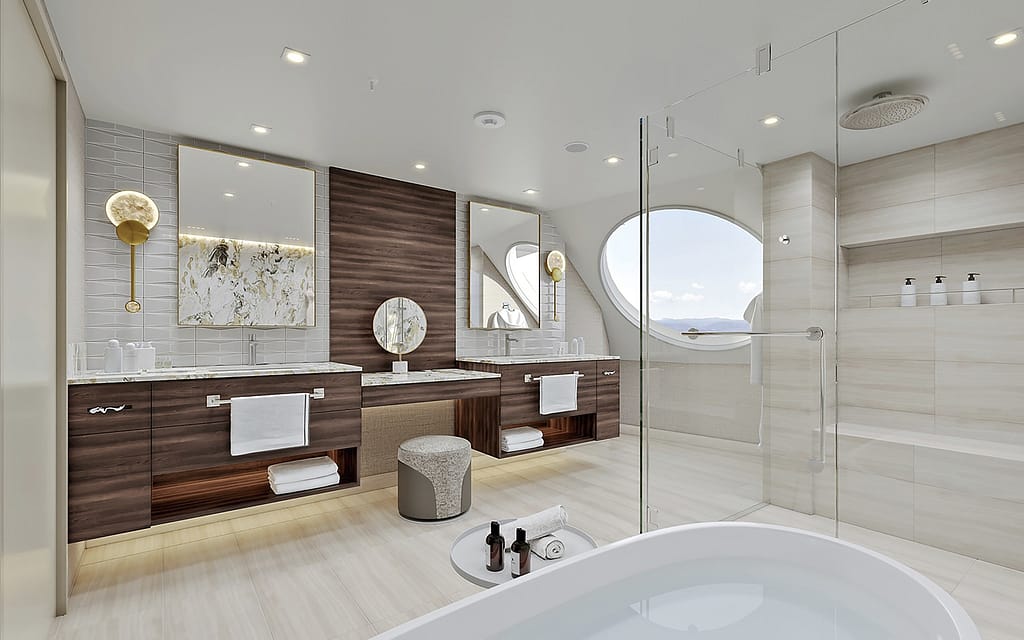 Oceania Sonata - Oceania Suite Master Bathroom