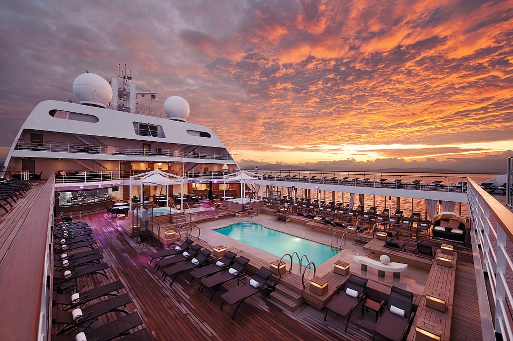 Seabourn Odyssey - Pool Deck at Sunrise