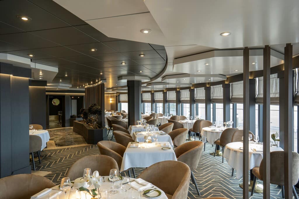 MSC Yacht Club restaurant as seen on MSC Splendida