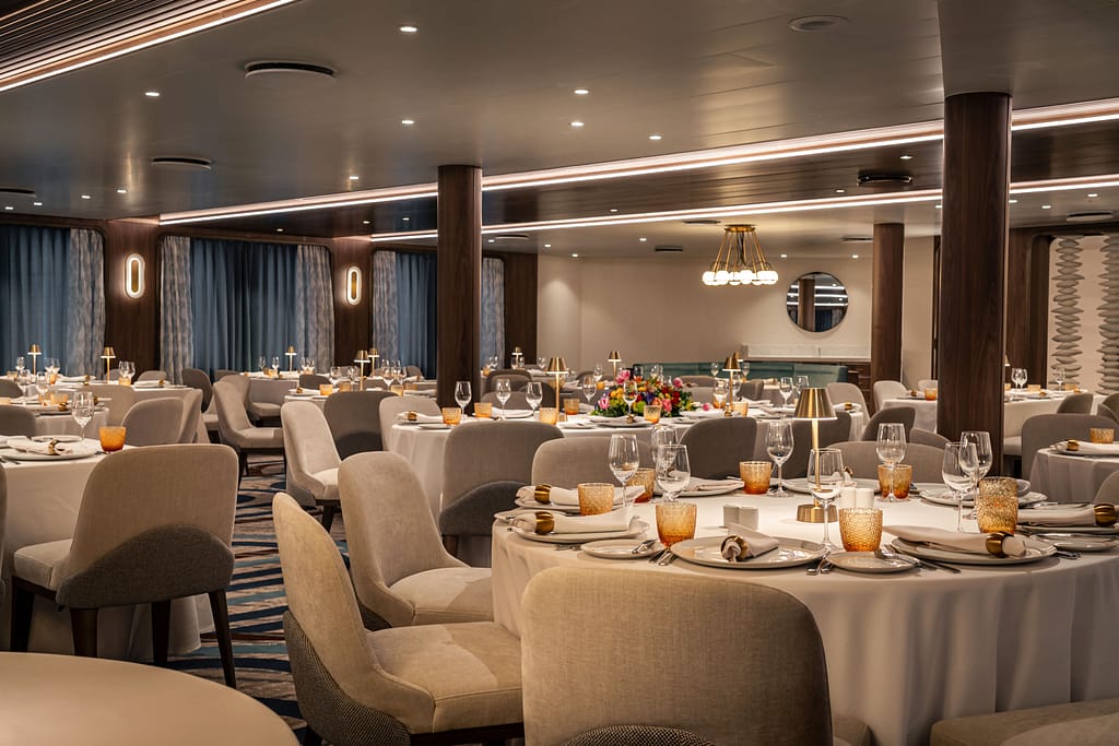 The fully redesigned Amphora Dining Room