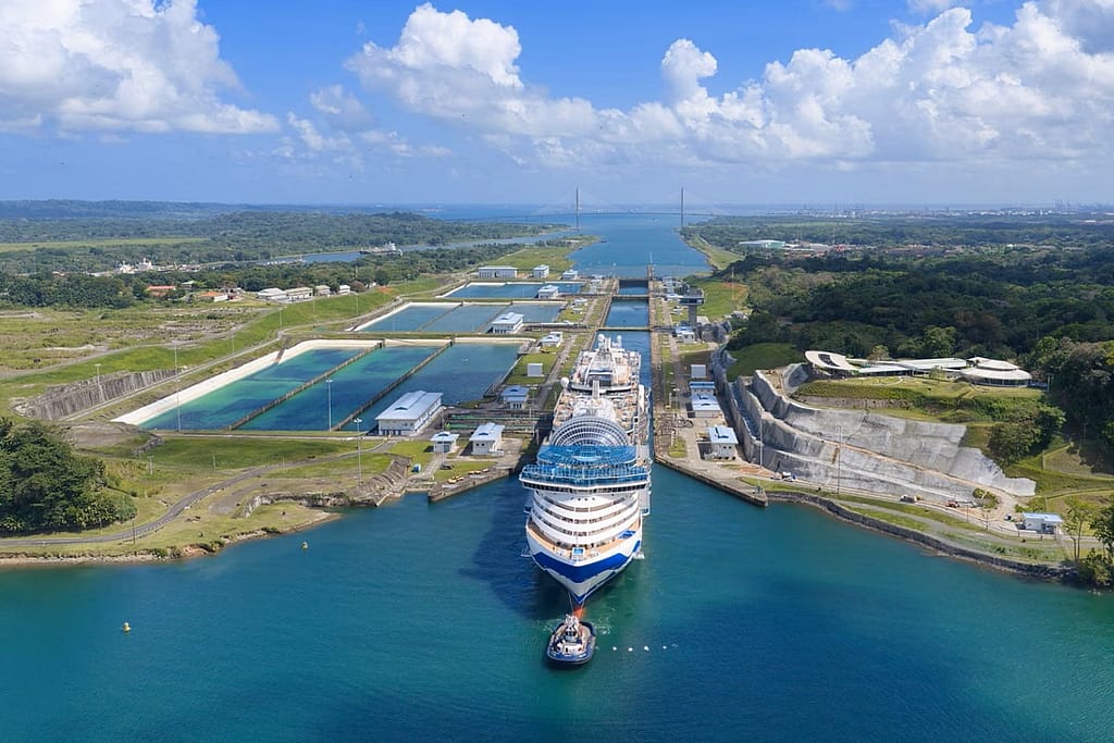 Princess Cruises' Star Princess completes its first transit of the Panama Canal
