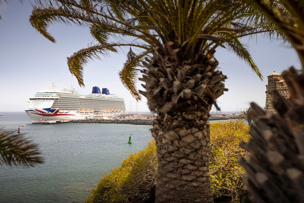 P&O Cruises Britannia in Arrecife, Lanzarote, Spain