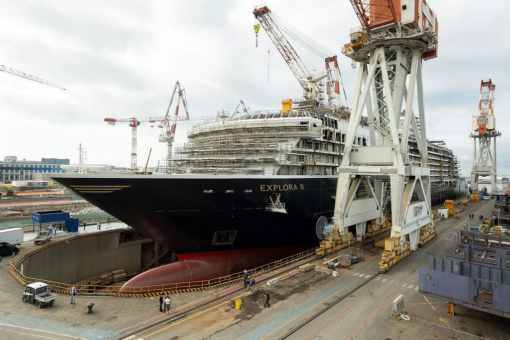 Explora Journeys' Explora III in build
