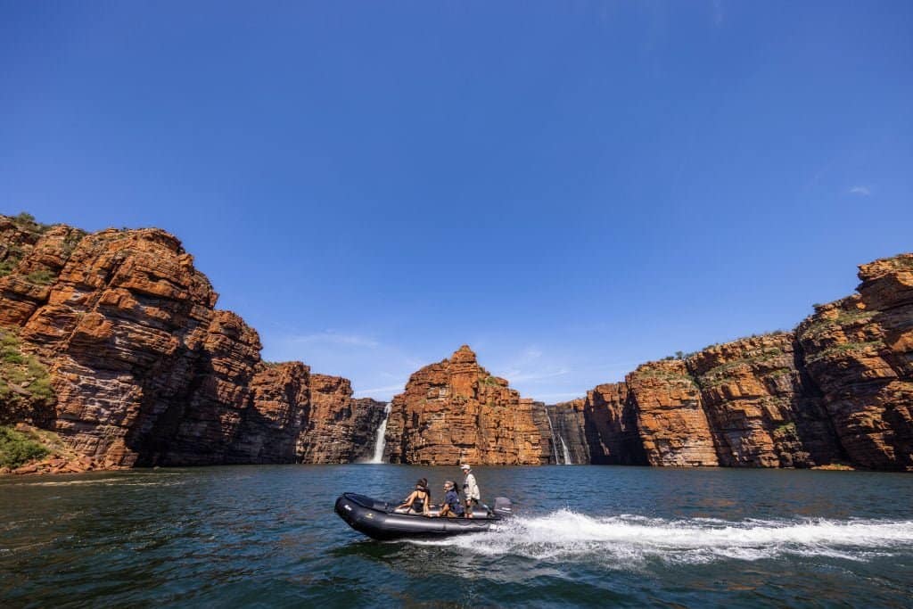 Zodiac, King George Plateau, Kimberley, Australia - ©2023 Seabourn Cruise Lines, Inc