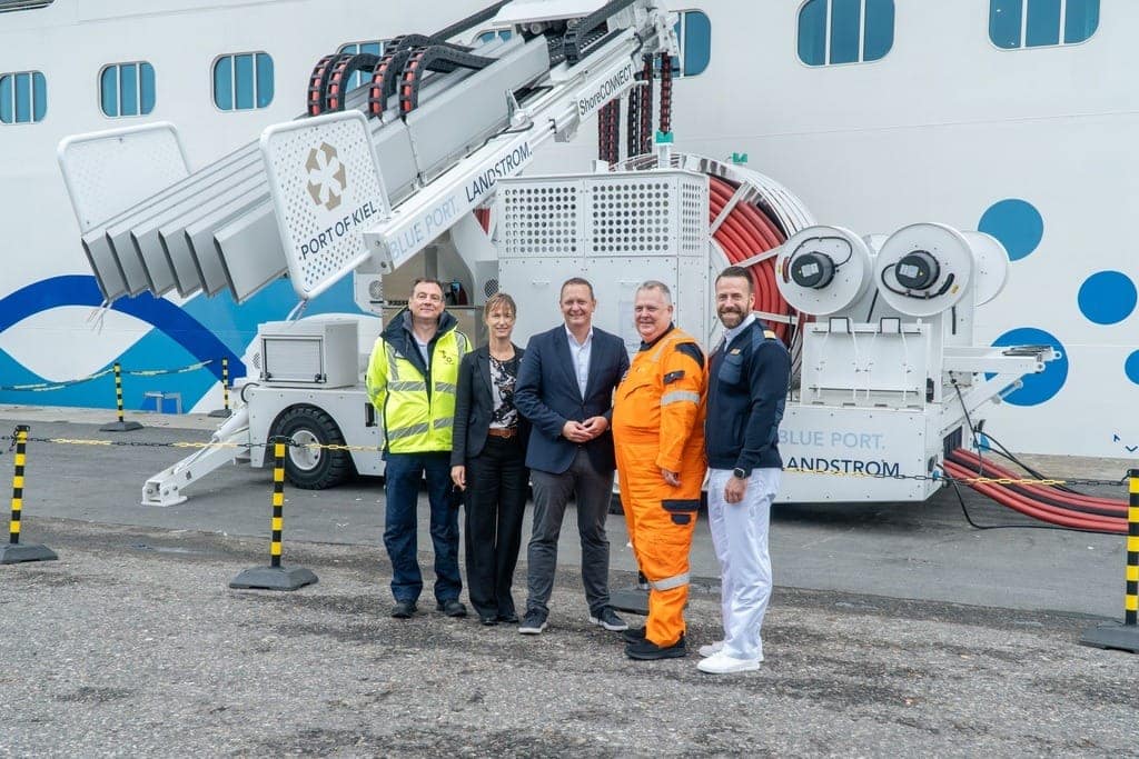 AIDA Cruises AIDAnova Kiel 100ste Shore Power