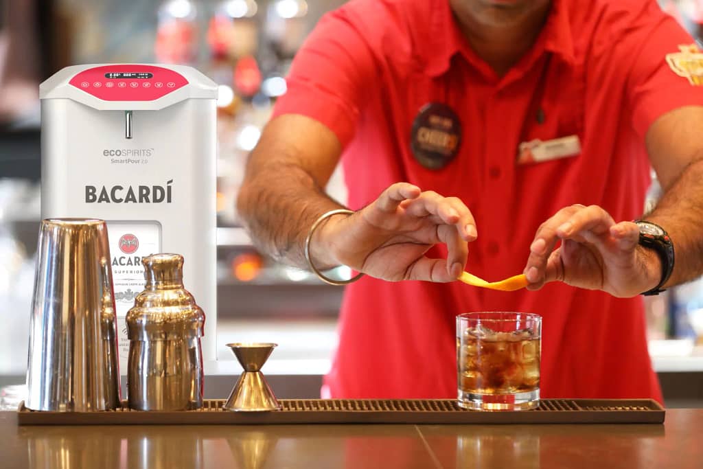 Carnival is introducing closed loop packaging to the cruise industry through a collaboration with Bacardi and ecoSPIRITS - © 2023 Carnival Corporation. All Rights Reserved.