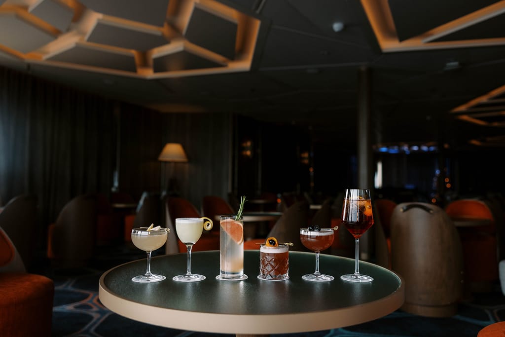 Seabourn - Ginger Blossom, Verdigo, Ginny n Tonic, Zero Fizz, Not So Cosmo, Amalfi Spritz - Zero @ Sea