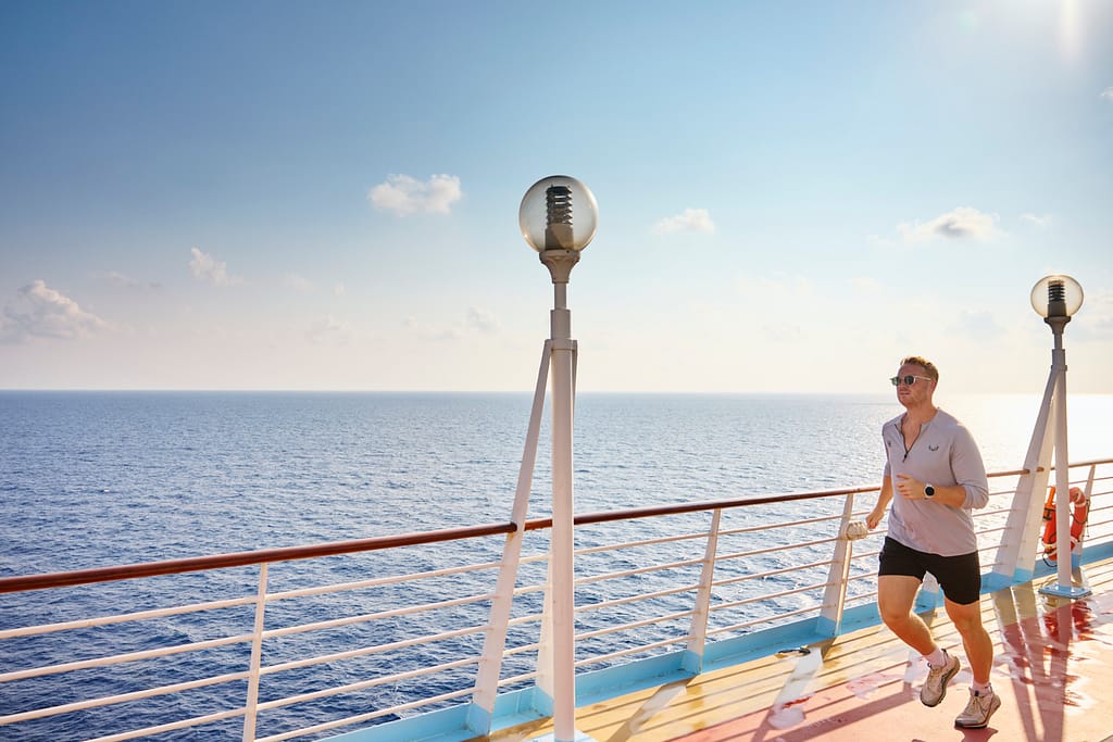 Great Britain Olympian Greg Rutherford onboard Marella Discovery 2