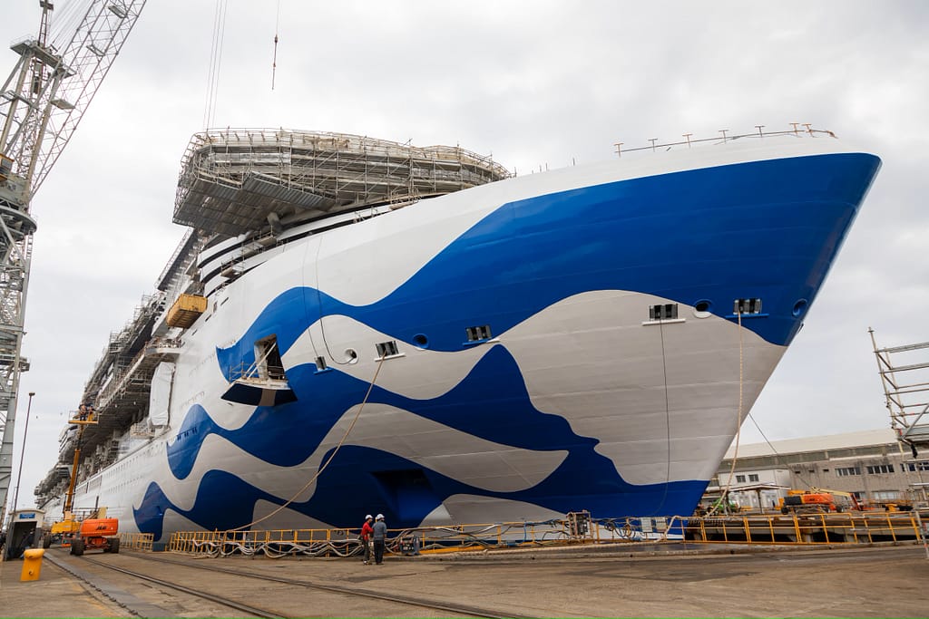 Princess Cruises' Star Princess under construction