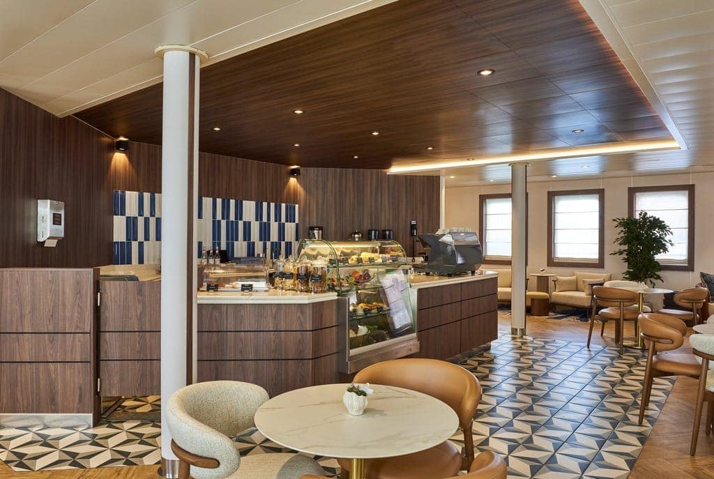 Windstar’s flagship sailing yacht reveals the first stage of its refurbishment with refreshed public spaces, dining venues, and suites