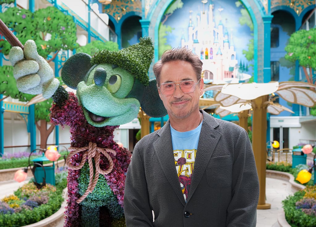 Academy Award-winning actor Robert Downey Jr. will be the godparent for Disney Cruise Lines' Disney Adventure