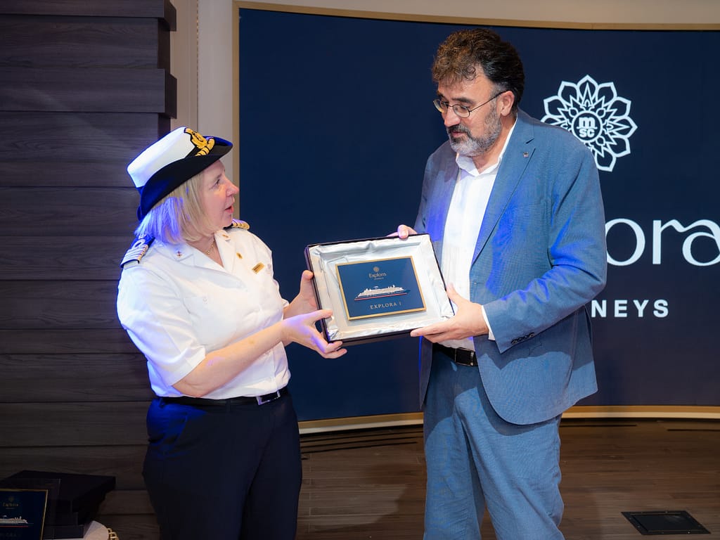 Captain Serena Melani and Lluís Salvadó