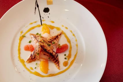 Red Ginger Salmon Scallop Ceviche