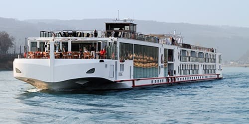 Viking Longship on the Rhine River