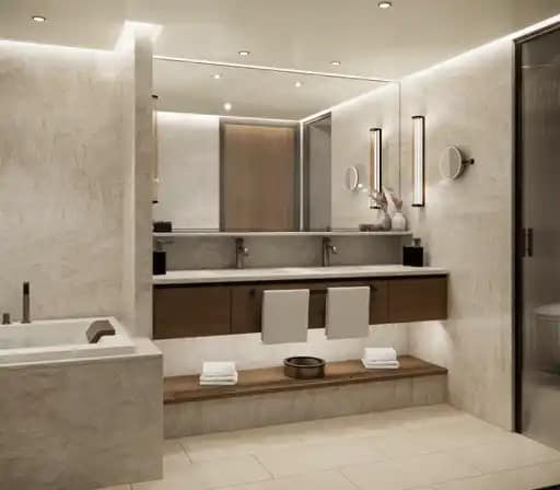 Crystal Grace, Junior Penthouse Bathroom - Rendered Image