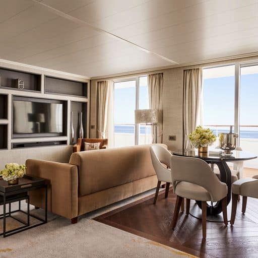 Crystal Penthouse Suite, © 2023 Crystal Cruises Ltd