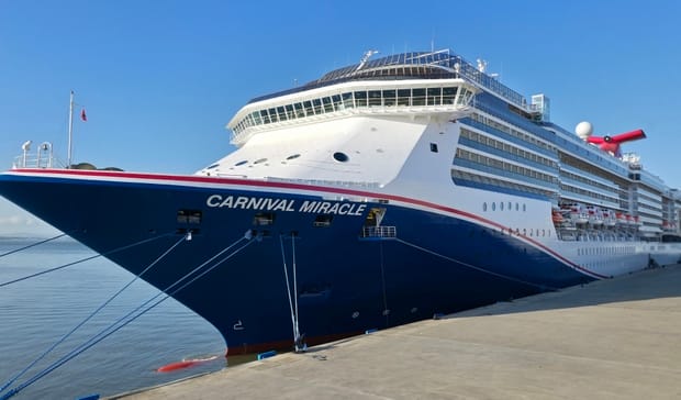 Carnival Miracle returns to service in Lisbon, Portugal