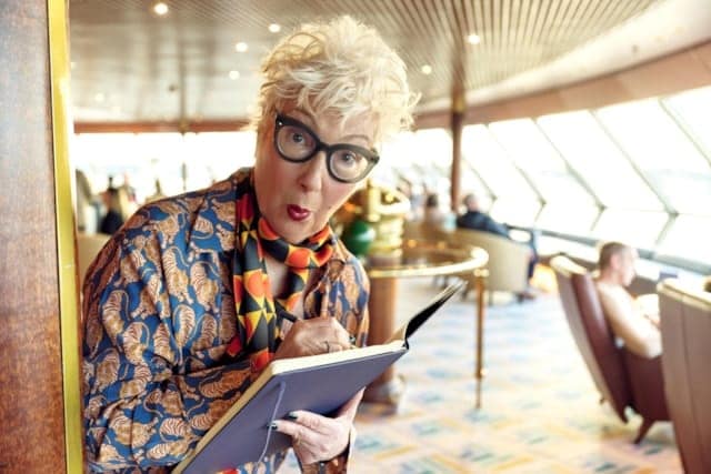 Jenny Eclair, Fred. Olsen’s writer-on-board