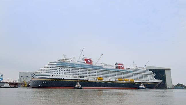 Disney Treasure after floating out