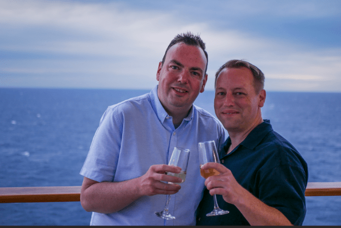 Married civil servants James and Damien from Essex have been together for 21 years
