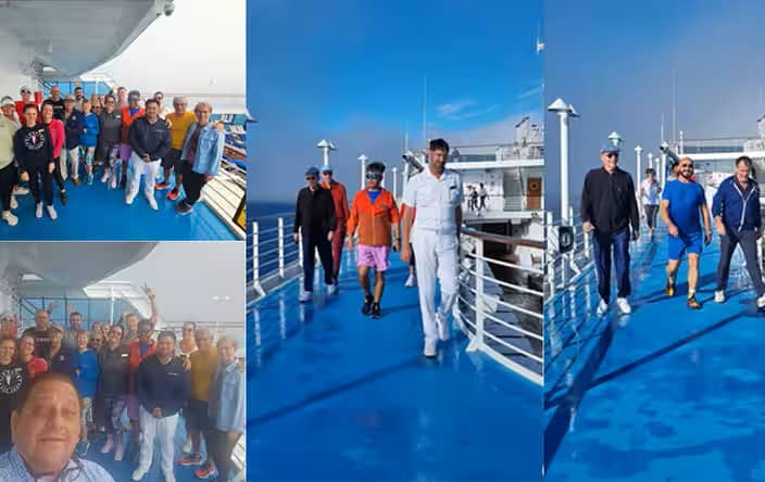 Oceania crew and guests - ACS Relay For Life at Sea