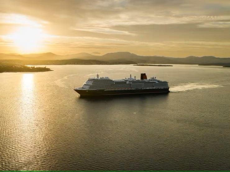 Cunard’s newest luxury ship Queen Anne embarked on her historic 107-night maiden world voyage from Southampton