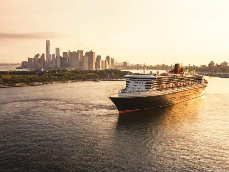 Cunards' Queen Mary 2 in New York for USA250