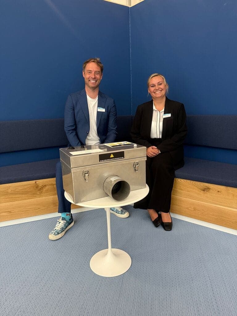 Dave Miller, CEO at Cleaner Seas Group and Olivia Wells, Sustainability Manager at Marella Cruises