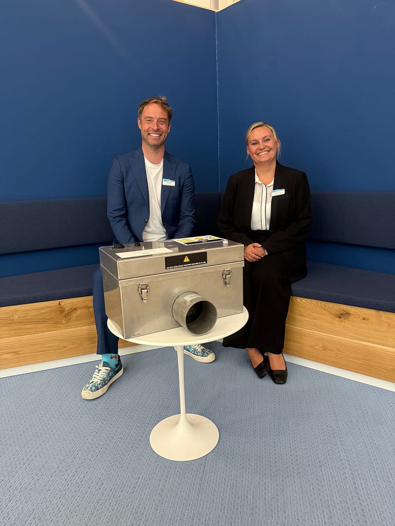 Dave Miller, CEO at Cleaner Seas Group and Olivia Wells, Sustainability Manager at Marella Cruises