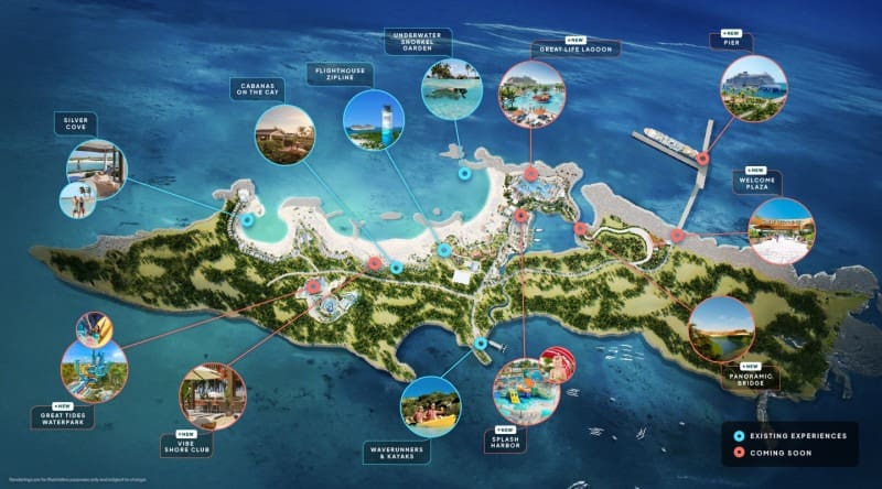 Great Stirrup Cay Map