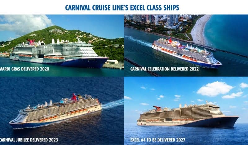 Carnival Cruise Line's Excel Class Ships