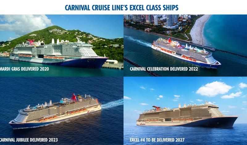Carnival Cruise Line's Excel Class Ships
