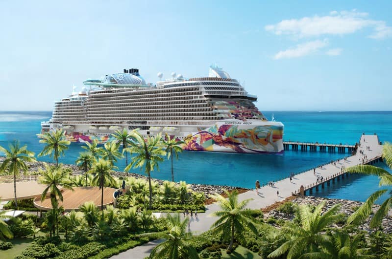 Norwegian Aqua in Great Stirrup Cay - Rendered Image